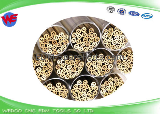 Chuỗi đồng EDM nhanh chóng / ống đồng đa lỗ Ø2.5 X 400 mmL Ø3.0x400