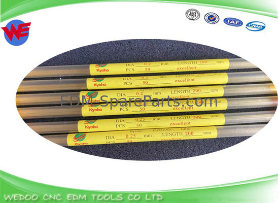 Điện cực EDM ống đồng / đồng 0.2 X 200mm 0.25 * 200mm 0.1mm 0.15mm 0.19mm 0.18